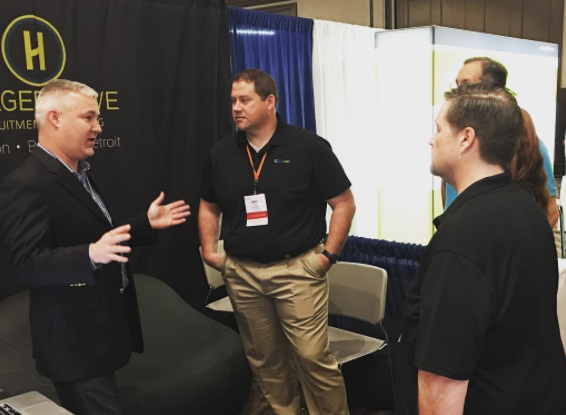 Mike at conference